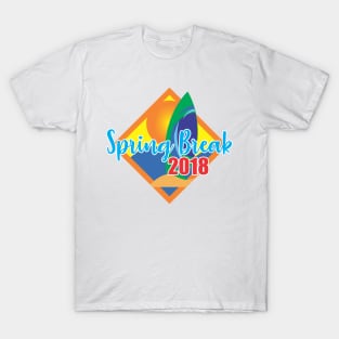 Spring Break 2018 Surfing T-Shirt